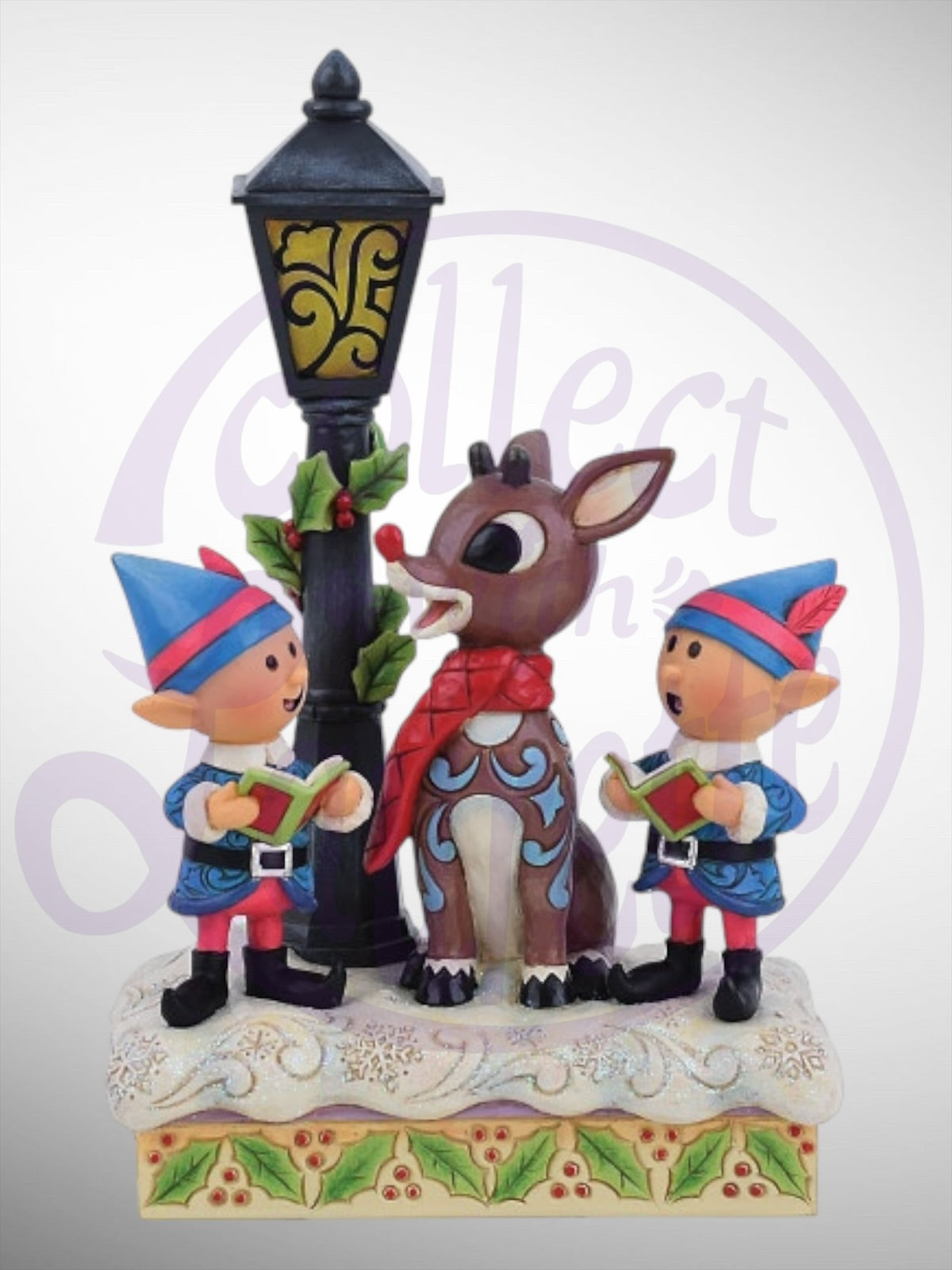 Jim Shore Rudolph Traditions - Rudolph and Elves Caroling Figurine